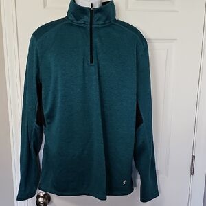 Energy Zone Teal Quarter-Zip Pullover Mens  Large 42-44